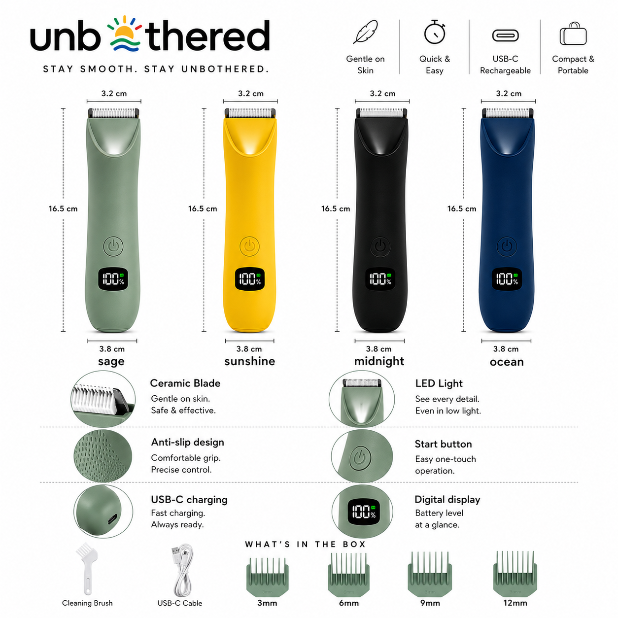 unbothered™ Precision Trimmer - The Standard in Smooth